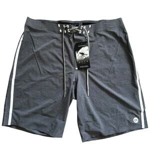 Outerknown Apex Board Shorts Mens 33 Swim Trunk Dark Gray Medium Large NWT